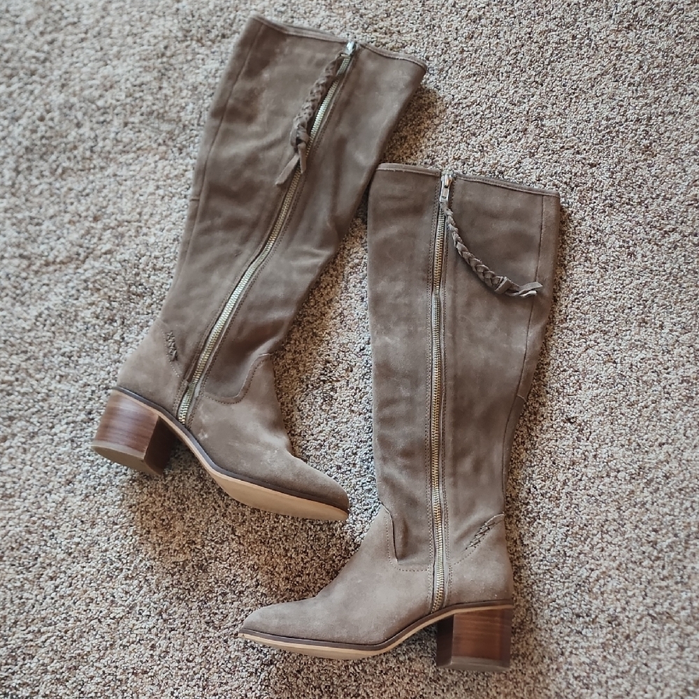 Women's Tall Brown Leather Boots